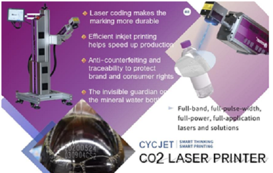 The invisible guardian on the mineral water bottle——CO2 laser marking machine