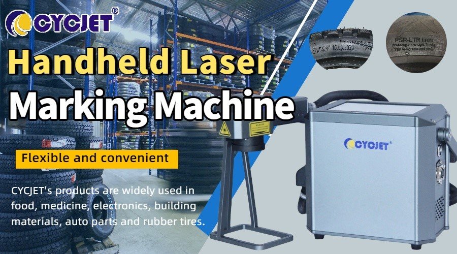 CYCJET Handheld Inkjet Printer: Rubber Tire Industry Marking Solution