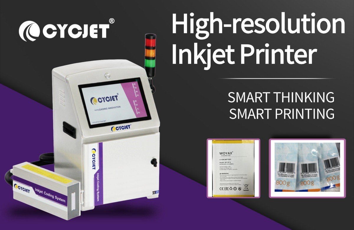 CYCJET high-resolution inkjet printers safeguard your product labeling