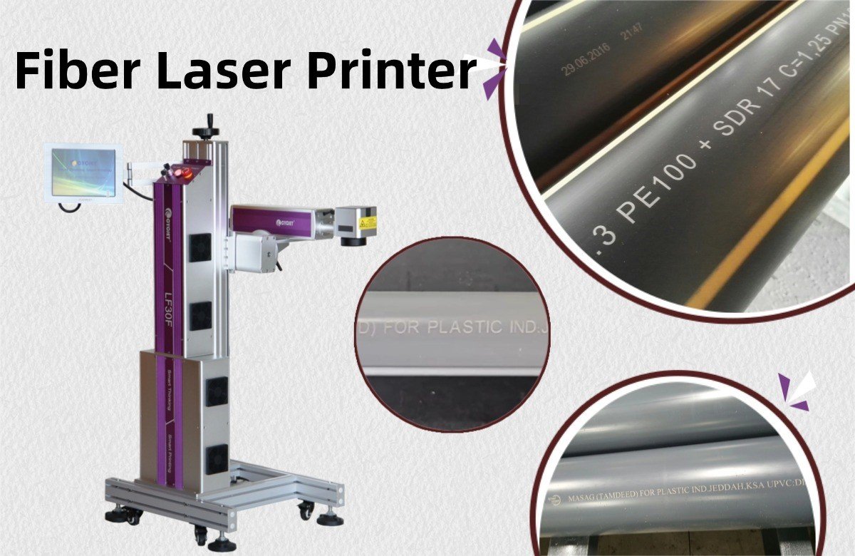 How can fiber laser marking machines help save costs in the pipe manufacturing industry?