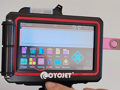 handheld inkjet "setting"